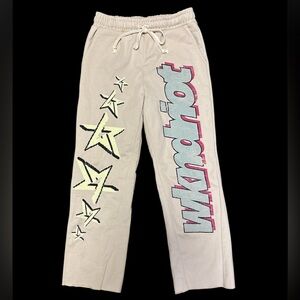 WKNDRIOT Graphic Beige Sweatpants Size: Medium NWT Unisex